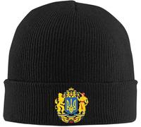 Cappello Running Coat of Arms of Ukraine Morbido Beanie Hat Classico Berretto Invernale per Corsa Ciclismo Inverno