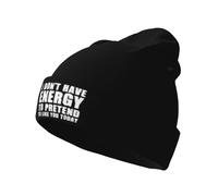 Cappello Running I Don't Have Energy To Pretend To Like You Today Morbido Beanie Hat Comodo Berretto Lavorato per Autunno Corsa Inverno