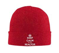 Cappello Running Keep Calm I'm Your Realtor Elastico Beanie Hat Morbido Berretto Corsa per Sportivo Inverno Escursionismo