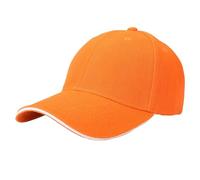 Cappello,Sandwich Hairy Green Baseball cap Light Plate Sandwich cap Tourism Building Group cap Work cap Berretto Sportivo (Orange, A).