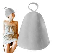 Cappello sauna, cappello sauna per donne - Tesoro addensato per doccia,Copricapo isolante che assorbono l'acqua per bagno turco, salodo, cappello di sauna in feltro naturale traspirante