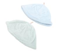 Cappello Sauna per Donna e Uomo, 2 Pezzi di Cuffia Doccia Riutilizzabile in Pile di Corallo, Accessori Bagno, Asciugatura Capelli per Tutti i Tipi di Capelli