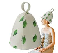 Cappello sauna per donne, ha sentito il cappello di sauna | Comodo cucina doccia - Cappelli di sauna in feltro morbido per le donne per la doccia, con protezione 'isolamento termico e