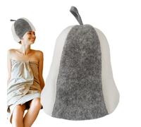 Cappello sauna per donne, ha sentito il cappello di sauna,Tesoro addensato per doccia | Copricapo isolante che assorbono l'acqua per bagno turco, salodo, cappello di sauna in feltro naturale traspiran