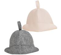 Cappello sauna per uomini donne 2 pcs sentivano berretto di sauna acqua-assorbente e che insulanti di calore con accessori per vasca per vagabondo per cameriere di vapore Accessori sauna