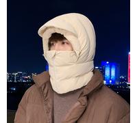 Cappello Scaldacollo Per Uomini Padded Down Coat Con Zip Invernale Thicken