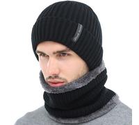 Cappello + Scaldacollo Uomo Set Completo TANTI MODELLI E COLORI sciarpa D0695