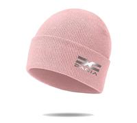 Cappello Sci Uomo Da.ci.a, Berretto in Maglia Morbido con Stampa, Beanie Elegante Regalo per Lui/Lei, Slouch(Pink)