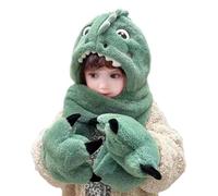 Cappello & Sciarpa con Cappuccio per Ragazzi e Ragazze, Carino e Adorabile, Cappello Invernale in Morbido Peluche per Bambini con Guanti, Guanti a Mitra 3-in-1, Regali di Compleanno a Sorpresa per