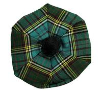 Cappello scozzese Tam O' Shanter, in lana acrilica scozzese, accessorio per kilt da uomo, Anderson Antico Tartan, Taglia unica