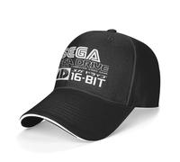 CAPPELLO SEGA MEGA DRIVE 16 BIT BERRETTO RETROGAMING UOMO MEN GENESIS CASUAL