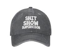 Cappello Shit-Show-Supervisor Funny Mom Boss Manager Teacher Cappello Unisex Classico Cappelli Golf Casuale per attività Uomo Sport
