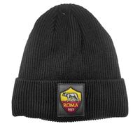 Cappello Skipper a Maglia con Patch Pelle Ricamato AS Roma Prodotto Ufficiale