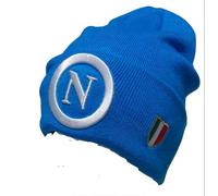 Cappello skipper azzurro con logo bianco ssc napoli