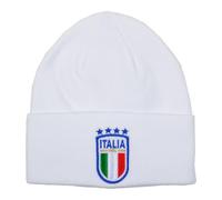 FIGC Cappello Skipper Bianco con Ricamo,Prodotto Ufficiale Nazionale Italiana di Calcio, 253045 Bianco