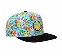 Cappello Snapback AOP Gioventù Pokémon, Azzurro Chiaro