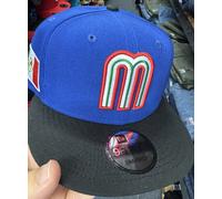 Cappello Snapback Mexico Baseball Flag New Era 9Fifty Blu Reale Nero