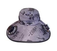 Cappello solare Bim Fan - Tappo di raffreddamento per esterni, ricaricabile, per la testa ventilata, protezione solare UV per l'allenamento di sentieri, accessori per il fitness, ombra personale