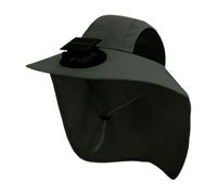 Cappello solare con ventilatore | Cappello da pesca con ventilatore solare,Protezione UV Ricarica USB Cappello a tesa larga per uomo e donna campeggio giardinaggio accessori da viaggio