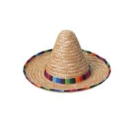 Cappello Sombrero messicano per adulti con bordo, ombrero di paglia per feste messicane e feste outfit da uomo (46)