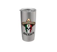 Cappello sombrero Mexico Sugar Skull Mexican Pride Design Bicchiere termico in acciaio inox doppia parete