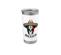 Cappello sombrero Mexico Sugar Skull Mexican Pride Design Bicchiere termico in acciaio inox doppia parete