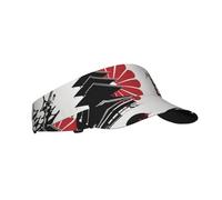 Cappello sportivo con visiera parasole per uomo e donna, motivo con elementi giapponesi