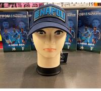 Cappello SSC Napoli Enzo Castellano Visiera Baseball Con Patch Pelle