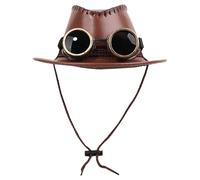 Cappello Steampunk | Cappelli di grandi dimensioni, accessori fotografici con occhiali per eventi per feste in motto sfilate di moda per esibizioni teatrali accessori per cappelli a vapore