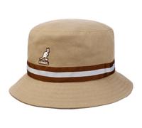 Kangol Cappello Stripe Lahinch Donna/Uomo - da Pescatore in Cotone con Nastro Grosgrain Estate/Inverno Primavera Estate Autunno Inverno - XL (60-61 cm) Beige