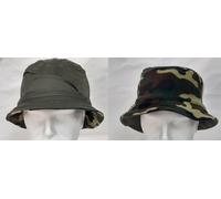 CAPPELLO TAGLIA 60 IMPERMEABILE VERDE + CALDO PILE MIMETICO WOODLAND CACCIA 59