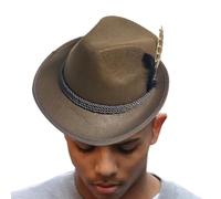 Cappello tedesco, cappello da gioco in tessuto non tessuto, accessorio per costume Oktoberfest, copricapo da festa per adulti, teatro, giochi di ruolo, festival, Halloween e palloni in maschera