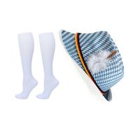 Cappello tedesco, comodo in tessuto non tessuto, cappelli tedeschi originali per travestimento cosplay,per uomini, donne, adulti, sfilate, danza, spettacolo, cosplay, feste, festival, celebrazione