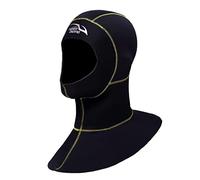Cappello termico per immersioni subacquee, per adulti, surf, attrezzatura subacquea, cucitura gialla, taglia M