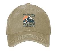 Cappello The Best Way To Predict Your Future Is To Create It Cappello Trucker Retro Classico Cappelli Golf per Uomo Donna Tennis