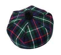 Cappello tradizionale scozzese Tam o' Shatner in lana acrilica Tammy Pom Pom Taglia Unica Vari Tartans Beret Balmoral Flat Kilt Bonnet Jimmy Hats, Berretto piatto, Mackenzie Tartan, L/XL