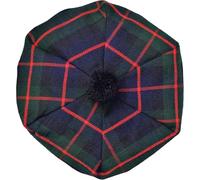 Cappello tradizionale scozzese Tam o' Shatner in lana acrilica Tammy Pom Pom Taglia Unica Vari Tartans Beret Balmoral Flat Kilt Bonnet Jimmy Hats, Berretto piatto, Tartan Davidson, L/XL