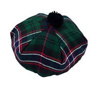 Cappello tradizionale scozzese Tam o' Shatner in lana acrilica Tammy Pom Pom Taglia Unica Vari Tartans Beret Balmoral Flat Kilt Bonnet Jimmy Hats, Berretto piatto, Tartan nazionale scozzese, L/XL
