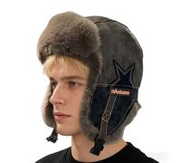 Cappello Trapper da Donna, Ispessito, Impermeabile, Termico, con paraorecchie per Esterni, scaldaorecchie, per Il Freddo, Sport, Sci, Lavoro, Escursionismo, Caccia, Guida, Ciclismo