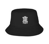Cappello Trekking, I Never Dreamed That I'd Become A Grumpy Old Man Cappello da Pescatore Morbido, Unisex Spiaggia Cappellino per Trekking Primavera Donna