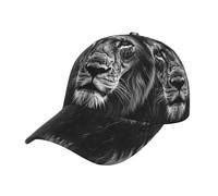 Cappello Trucker African Lion Black And White Pattern Hip Hop Cappllino Casual Cappellino da Baseball Sole Estivo Berretto da Baseball per Sport Viaggi attività All'Aperto