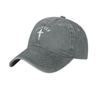 Cappello Trucker Believer, Christianity, Cross, Jesus, Faith Donna Uomo Snapback cap Regolabile Cappello da Cowboy Classic Berretto da Baseball per Corsa All'Aperto Estivo