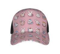Cappello Trucker Charming Bunny Berretto Palla Unisex Berretto da Baseball Sole Estivo Cappello A Palla per Sole Estivo Unisex Classico