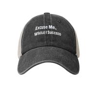 Cappello Trucker Excuse Me, While I Succeed Casuale Moda Cappello in Stile Hip Hop Retro Cappellino da Baseball per Pesca Estivo Uomo