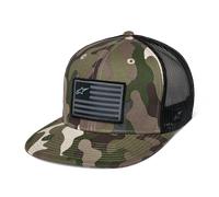 Cappello Trucker Flat Bandiera Alpinestars Verde camo/neroRegolabile Verde camo,nero