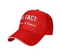 Cappello Trucker Fun Fact I Don't Care Hat for Men Ponytail Cappellino da Baseball Sole Estivo Berretto Palla Regolabile Hip Hop Cappllino per attività All'Aperto Viaggi Sport