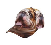 Cappello Trucker Funny English Bulldog Berretto da Baseball Casual Cappello A Palla Sole Estivo Hip Hop Cappllino per attività All'Aperto Viaggi Fitness