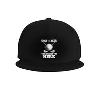 Cappello Trucker Golf And Beer That's Why I'm Here Cappello A Palla Regolabile Cappellino da Baseball Classico Berretto da Baseball per Viaggi Regali attività All'Aperto