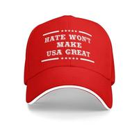 Cappello Trucker Hate Will Not Make The USA Great Hands of No The King in America Defend The Constitution Cappello A Palla Casual Berretto Palla Sole Estivo per attività All'Aperto Sport