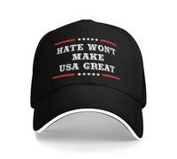 Cappello Trucker Hate Will Not Make The USA Great Hands of No The King in America Defend The Constitution Berretto da Baseball Sole Estivo Hip Hop Cappllino Casual per attività All'Aperto Regali